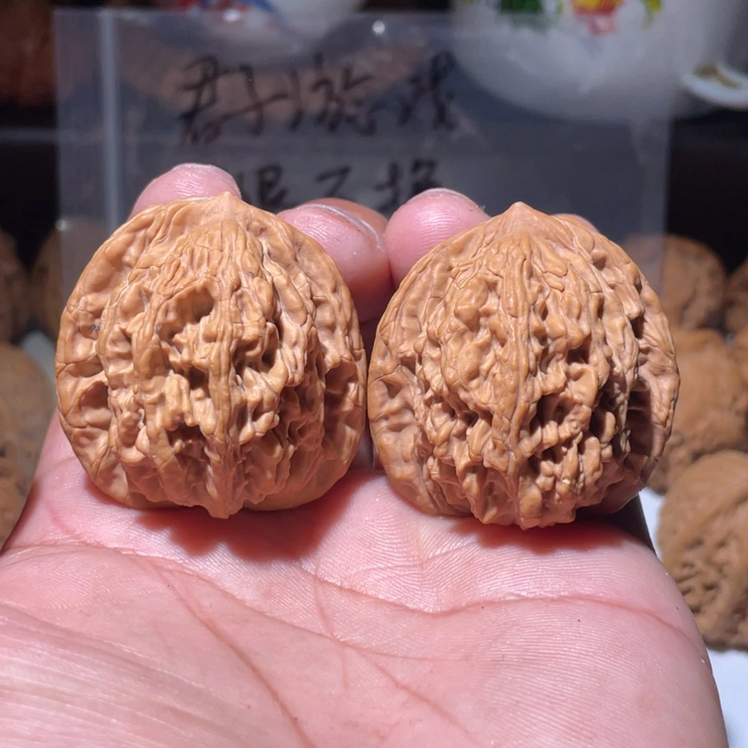 吊坠文玩核桃40虎头全品