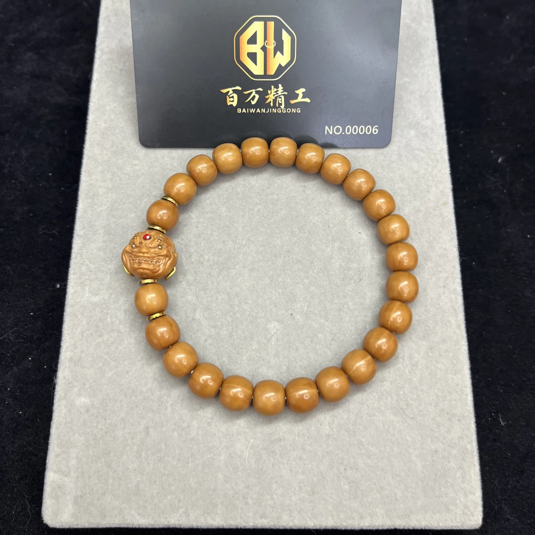 恶僧雕刻加老型微微瑕猴头手串