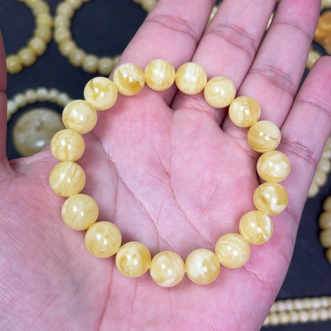 裸石蜜蜡未镶嵌蜜蜡手串10mm