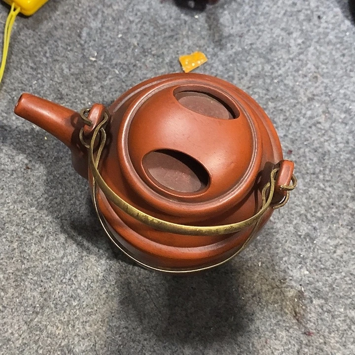 缘***堂茶壶紫砂陶瓷摆件爱好者摆件