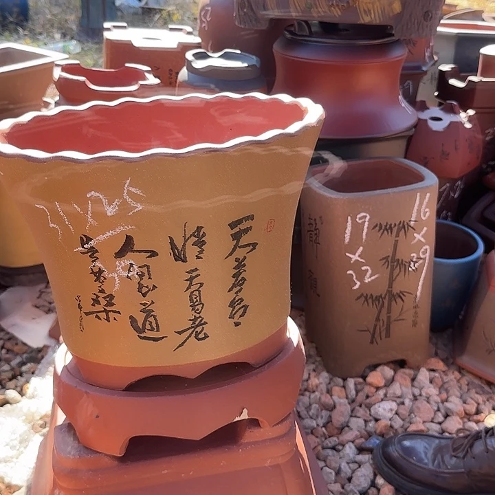 紫砂花盆紫砂花盆