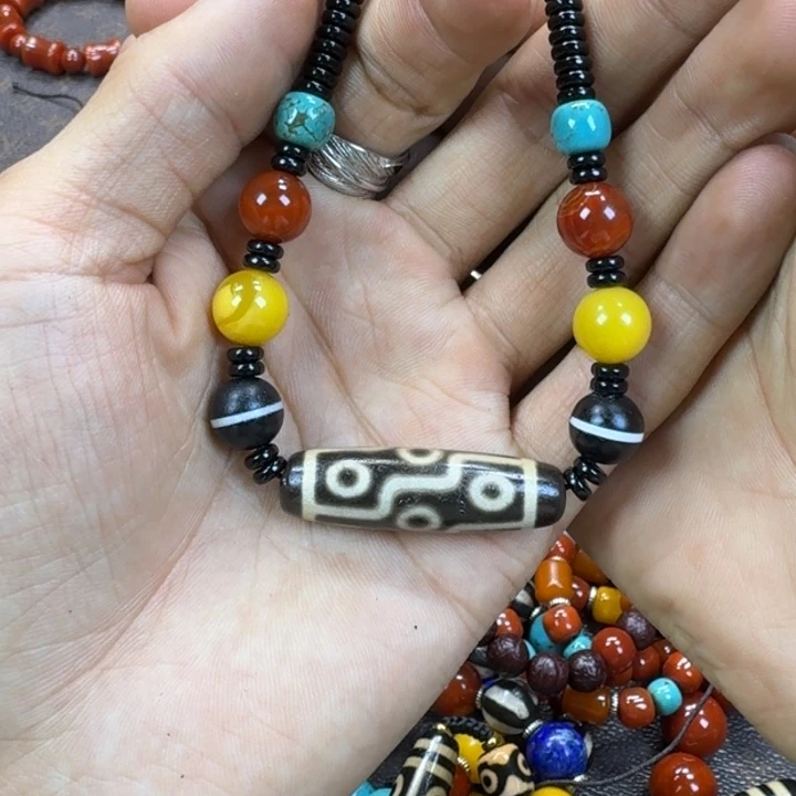 淡***)玛瑙/玉髓未镶嵌颈饰