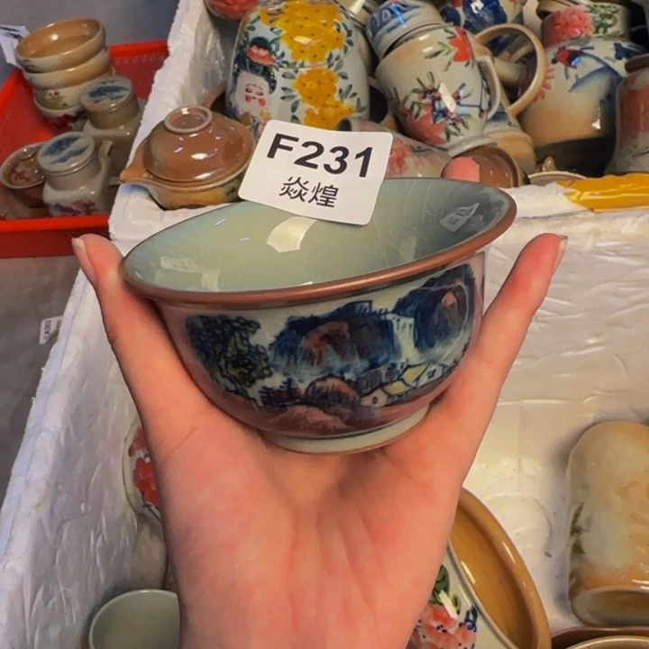 瓷片景德镇陶瓷手工手绘