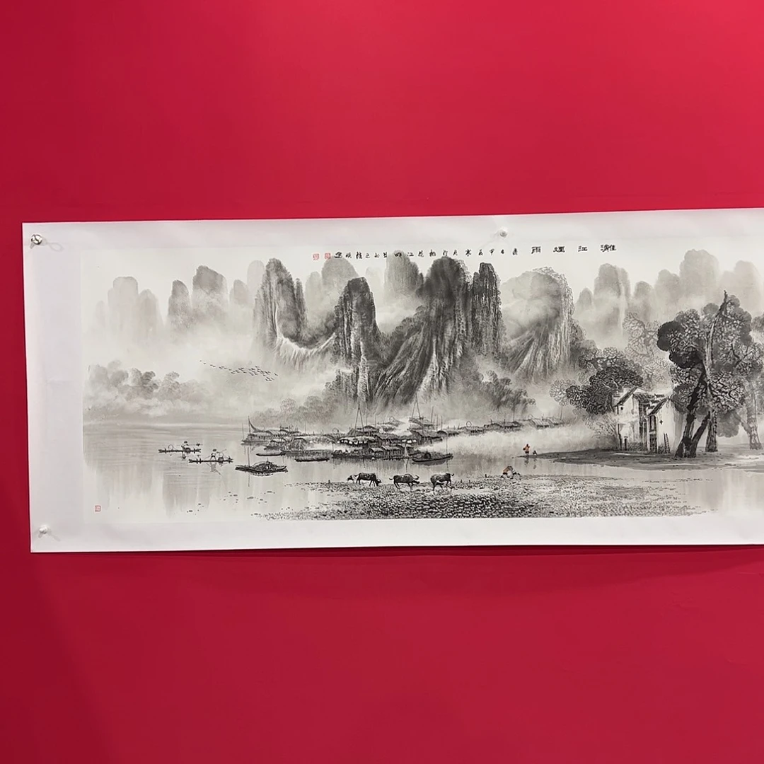 国画无***东莫桂明小六尺作品