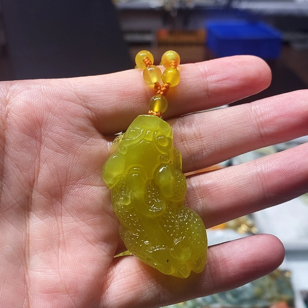 未镶嵌岫玉毛衣链