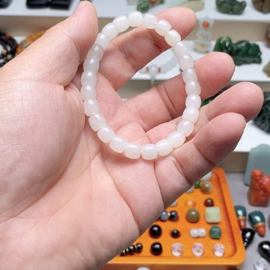 和田玉未镶嵌手链