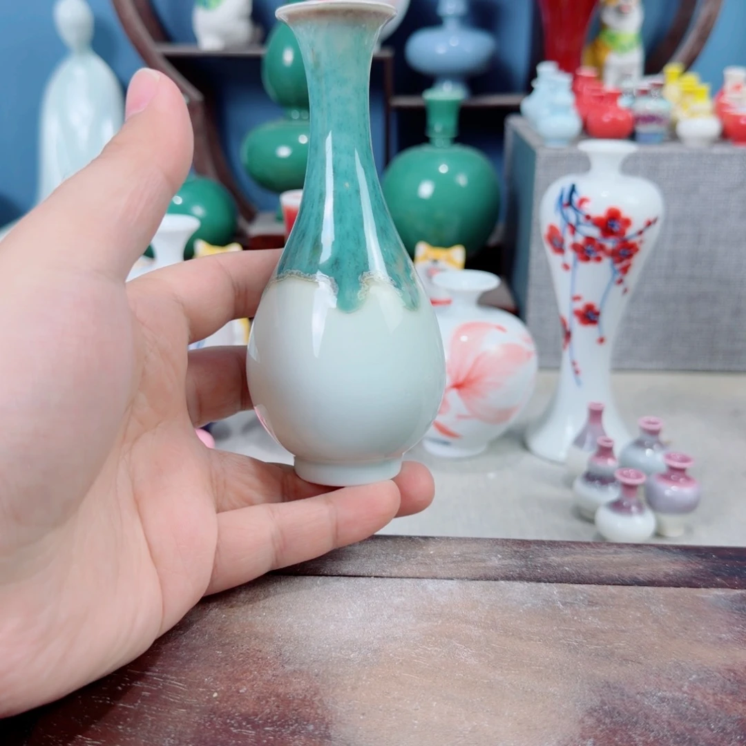 陶瓷手工小花器摆件