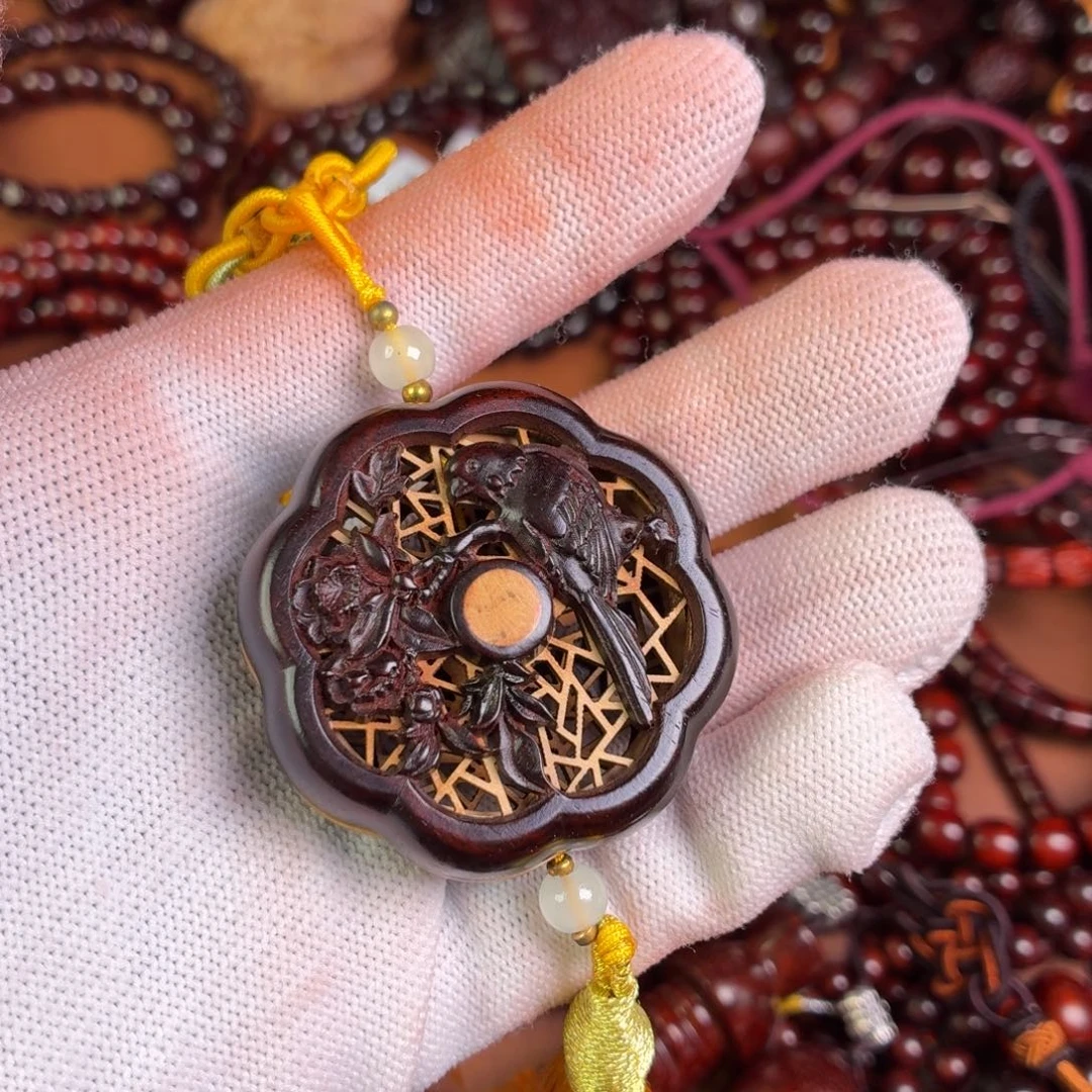 周***子手串/手链小叶紫檀香囊车挂