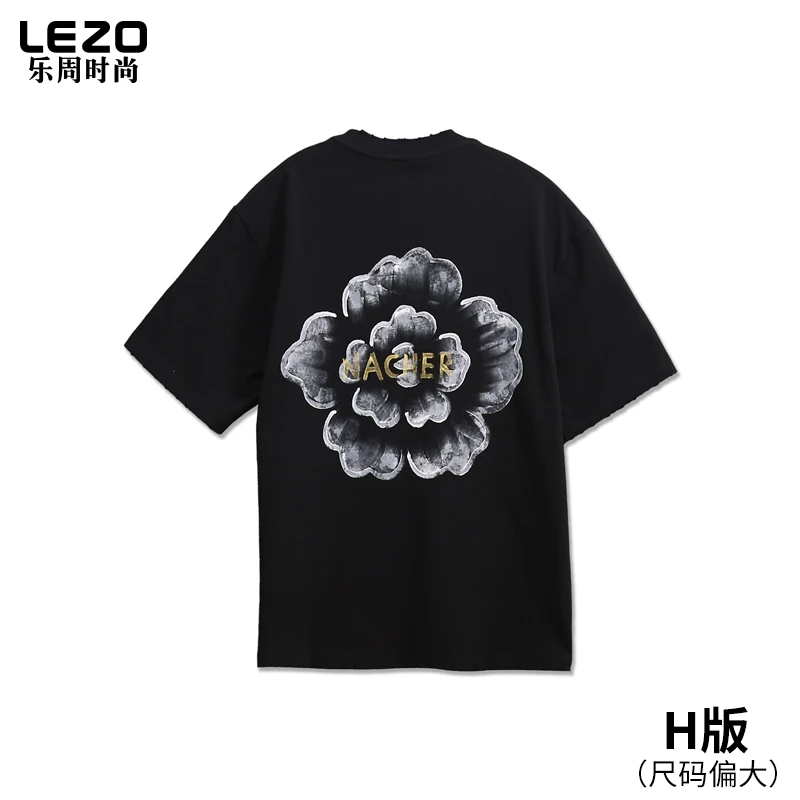 LEZO乐周时尚男装短袖圆领T恤L25234179