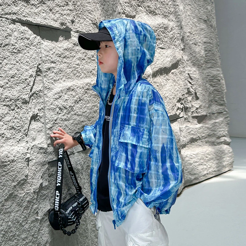 男童夏季防晒衣外套2025新款韩版潮流酷帅儿童炸街透气皮肤衣潮