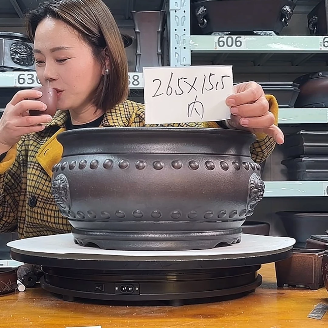 紫砂花盆宜兴紫砂44号