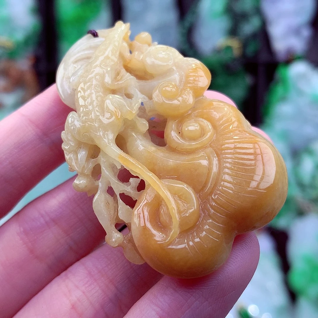 翡翠未镶嵌颈饰天然