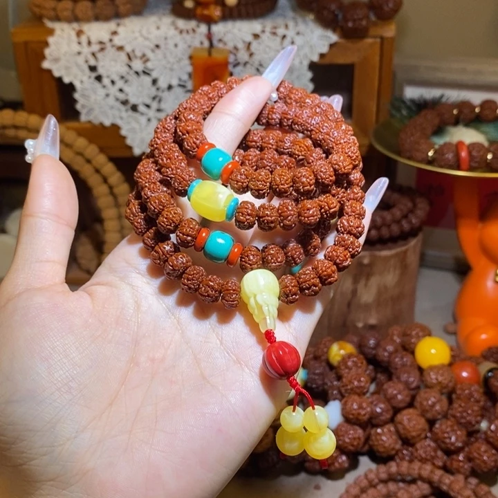 金刚菩提手串96玉华108颗高定