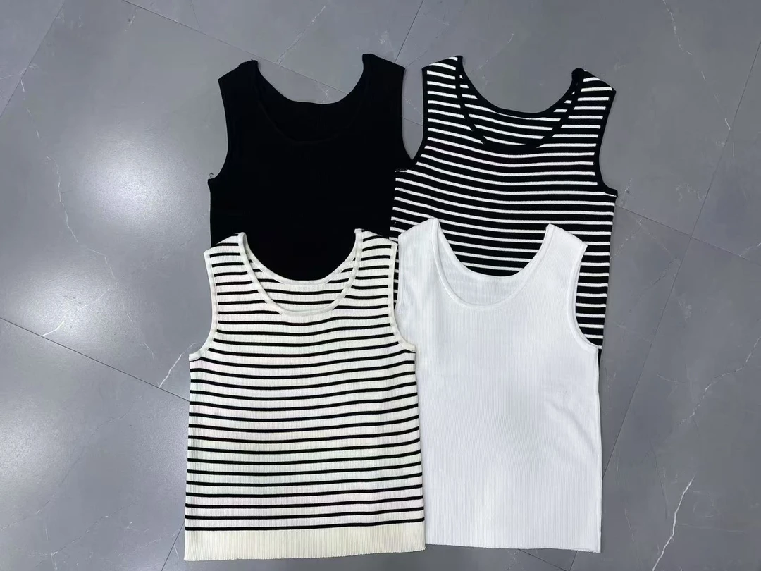 浮力宽肩针织背心