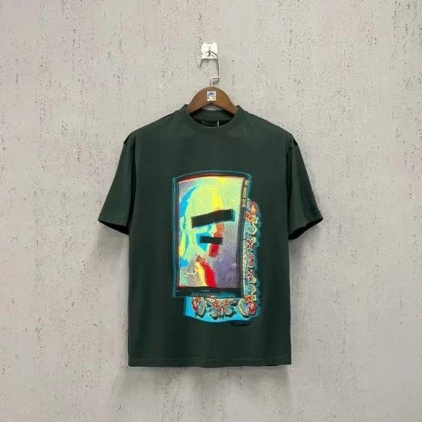 99新 Prada/普拉达 艺术画框印花 拼接短袖 M码 B0432