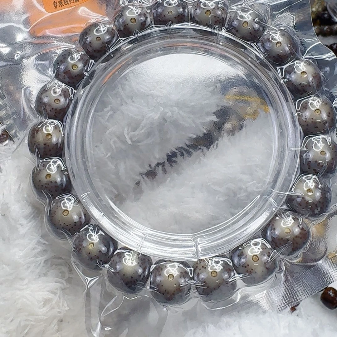 星月菩提手串84殿堂卡姿兰大眼睛黑冰果冻星月单圈11