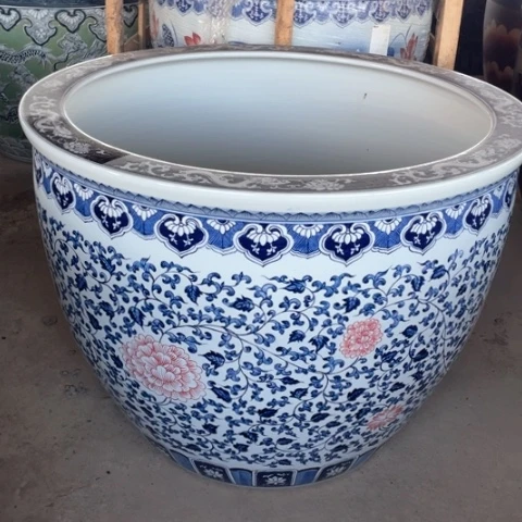 瓷片景德镇陶瓷大缸1米