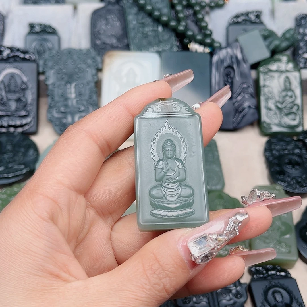 和田玉颈饰未镶嵌梓**啧