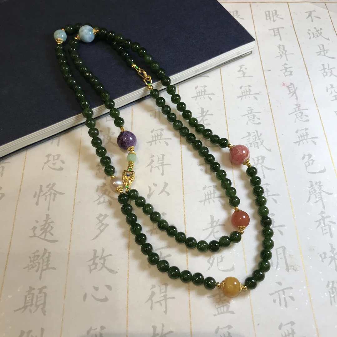 108颗碧玉项链 YC1000133