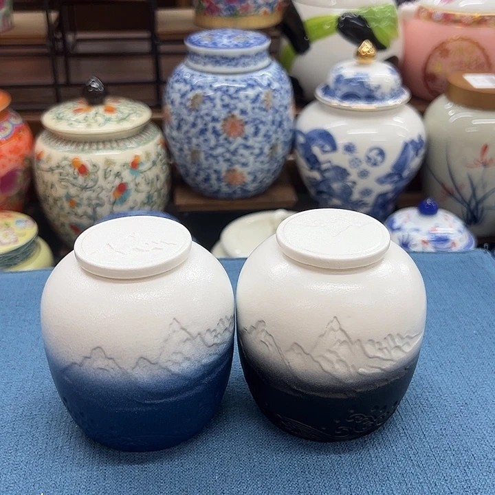 瓷片茶叶罐茶叶罐@@