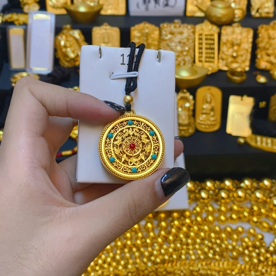 合金无罗盘镂空吊坠