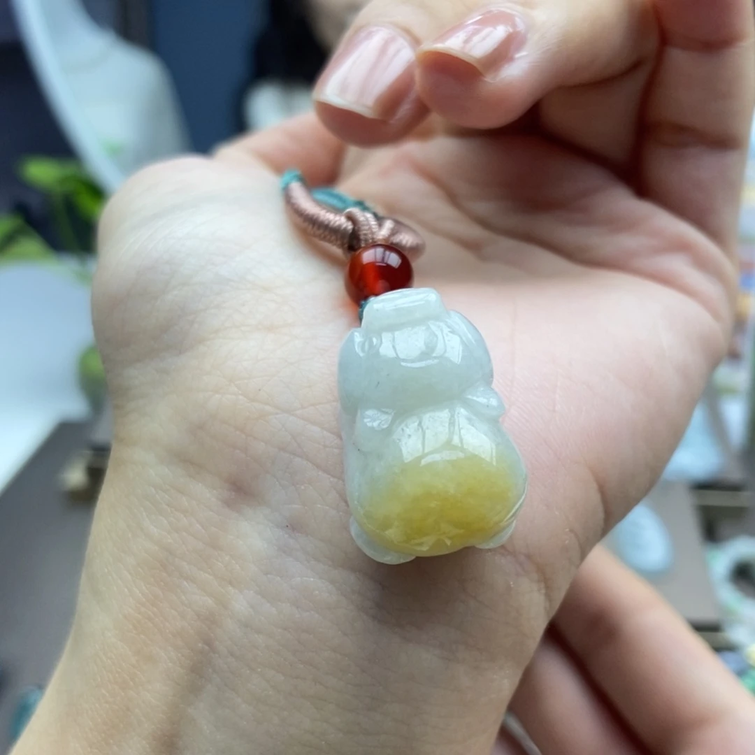 翡翠未镶嵌颈饰吊坠12