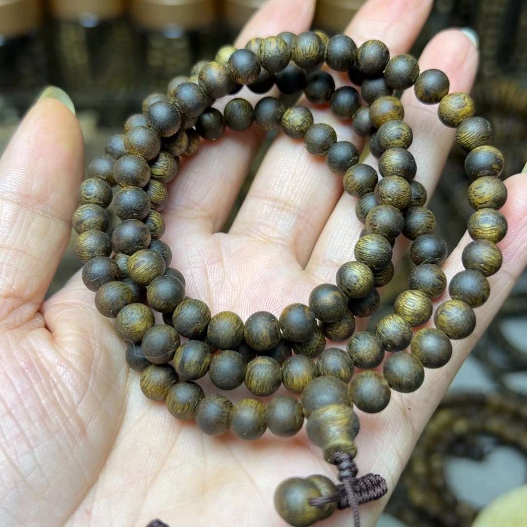 沉香手串张勺子06圆珠多圈17多样性发一