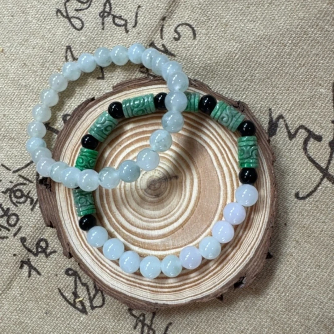 天然A货翡翠珠串（多样发其二）手工古风清新