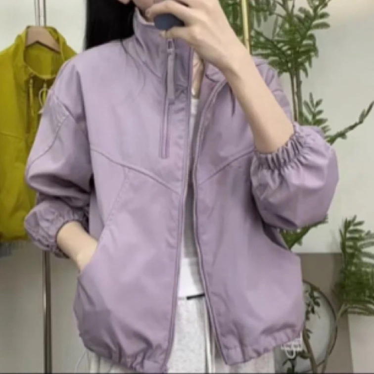 学院风立领棒球服外套女春季2025年新款小个子超好看休闲外套女