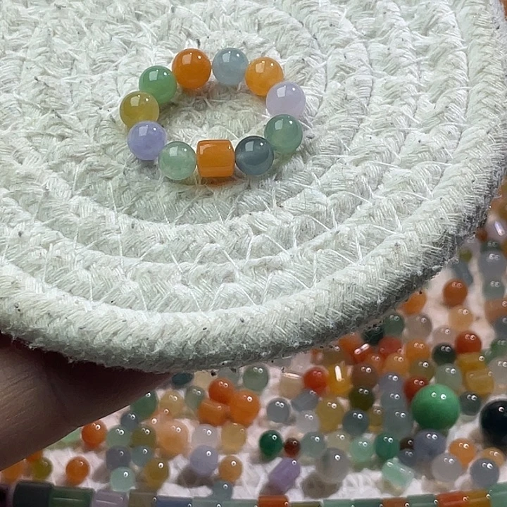 翡翠散珠未镶嵌定制翡翠卡6+