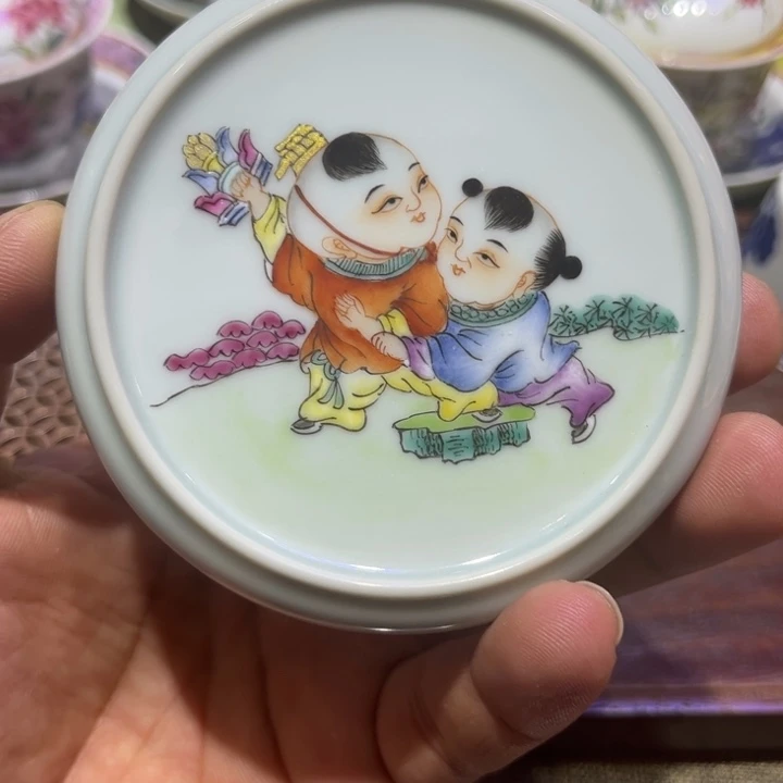 纯手绘精品盖碗杯