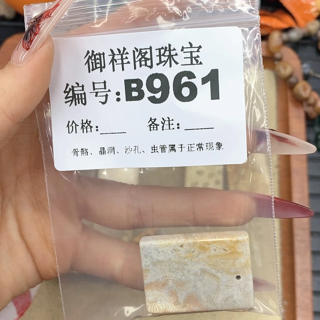 硅化珊瑚（珊瑚玉）颈饰未镶嵌?