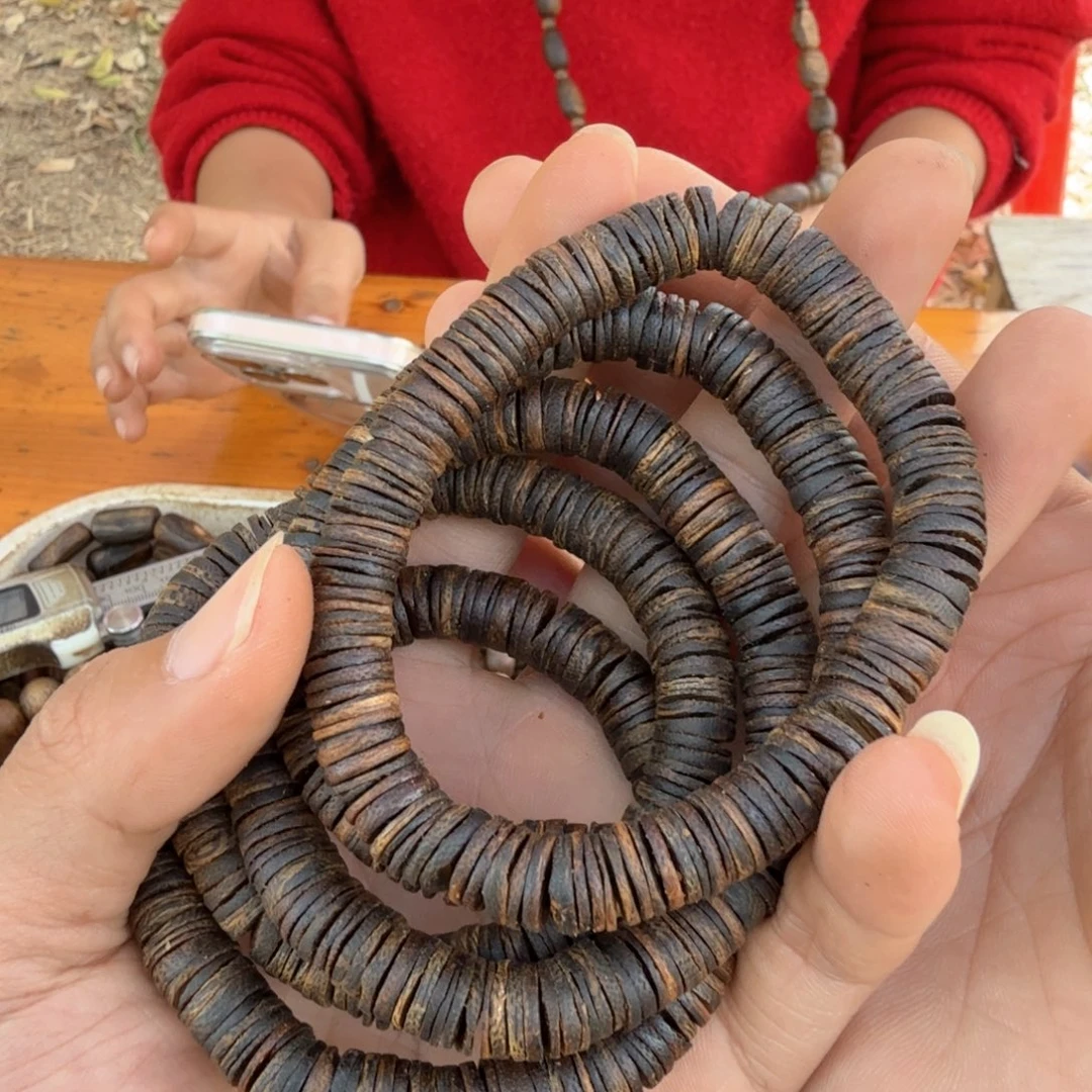 沉香沉香碎屑单圈0.9沉水片珠11克多样性发一