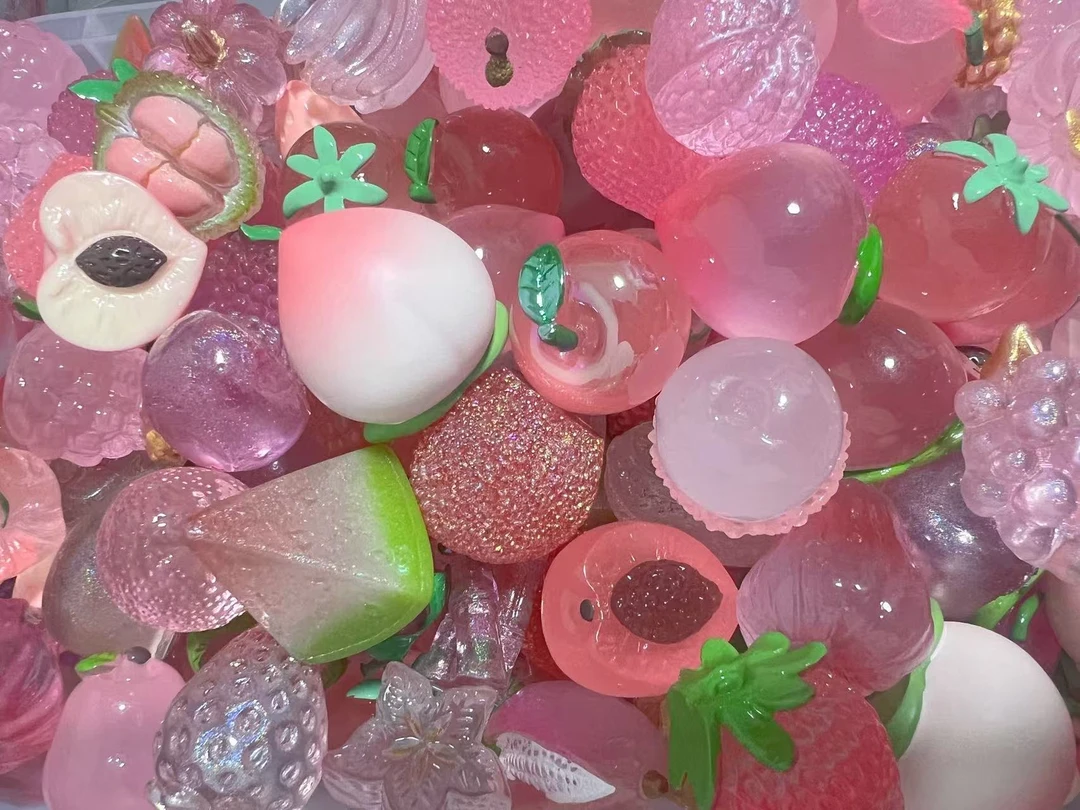 单色水果萌粒 水果萌粒DIY水果潮玩