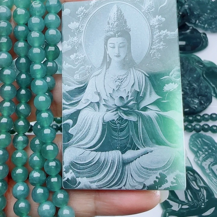 翡翠未镶嵌颈饰多样性发货天然A货翡翠