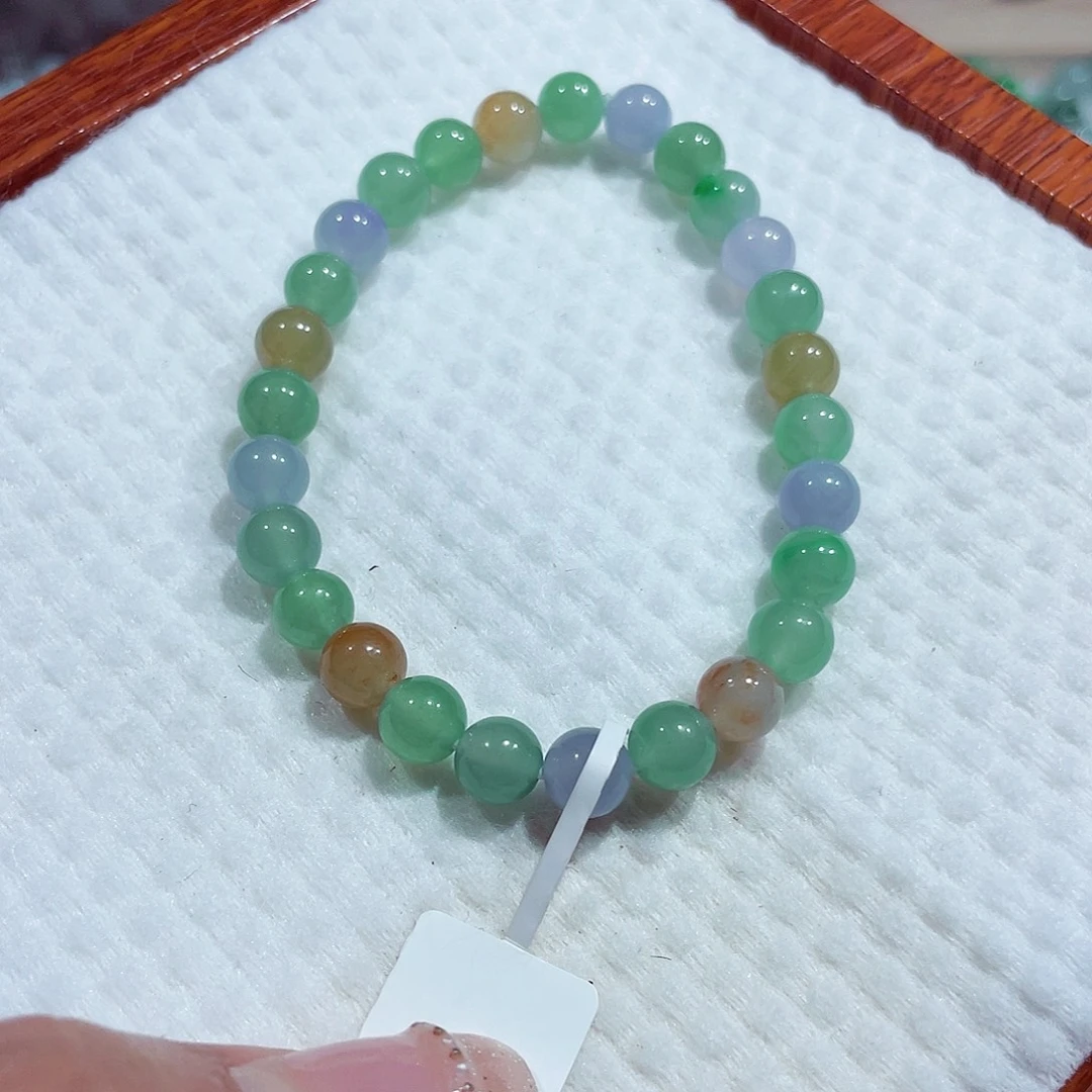 未镶嵌手链翡翠天然缅甸翡翠A货卡7