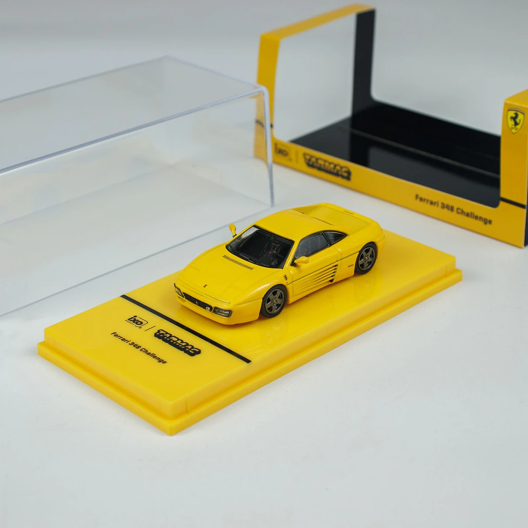Tarmac Works车模 1:64 合金 法拉利348 黄色 小比例汽车模型收藏