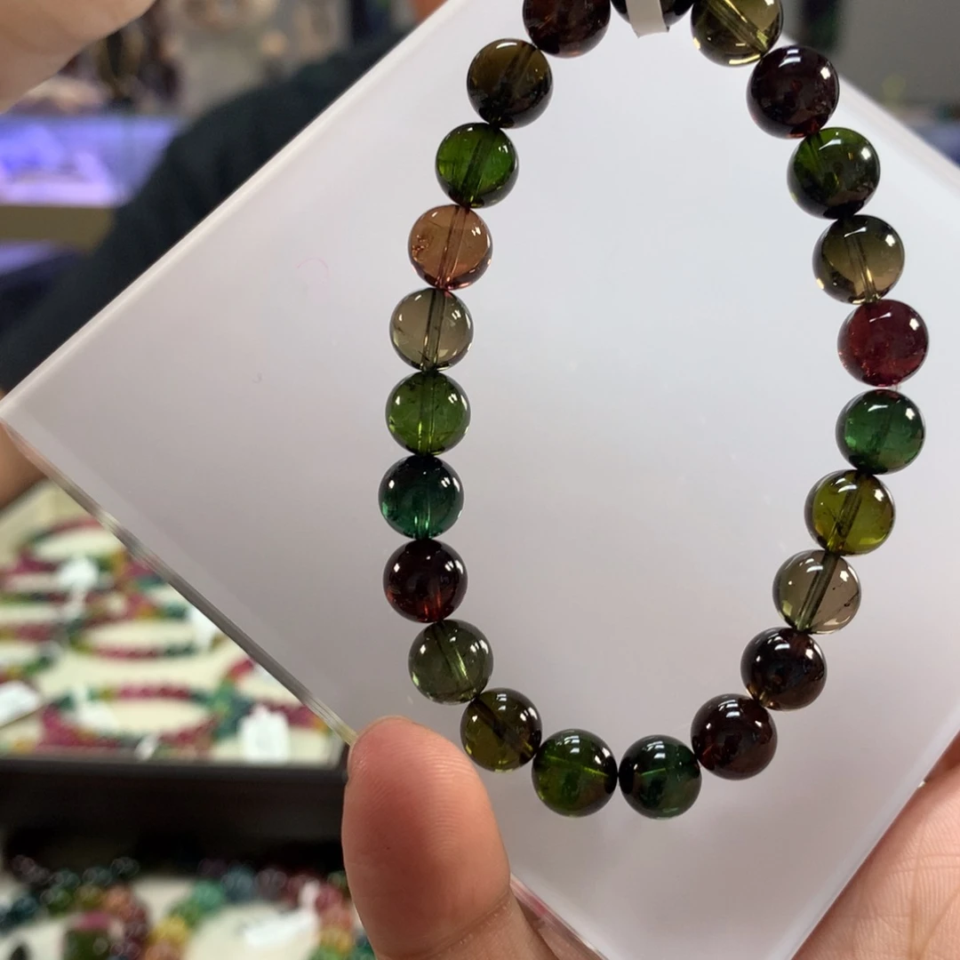 未镶嵌手链碧玺8:6左右
