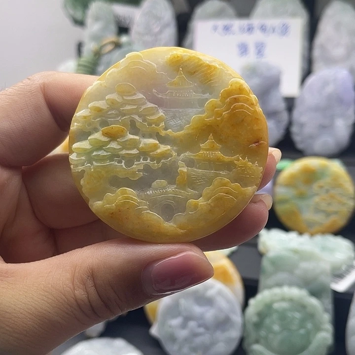 翡翠未镶嵌颈饰天然翡翠