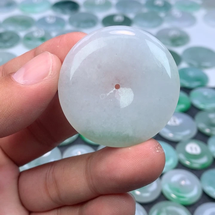 翡翠未镶嵌颈饰缅甸天然A货翡翠41.6-6.8.