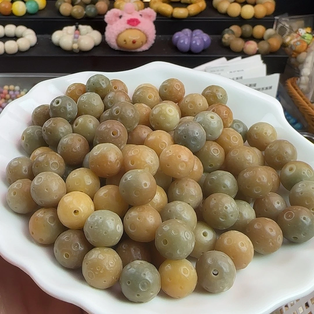 菩提根/象牙果手串卡12敦煌星球雕刻件30颗➕20颗