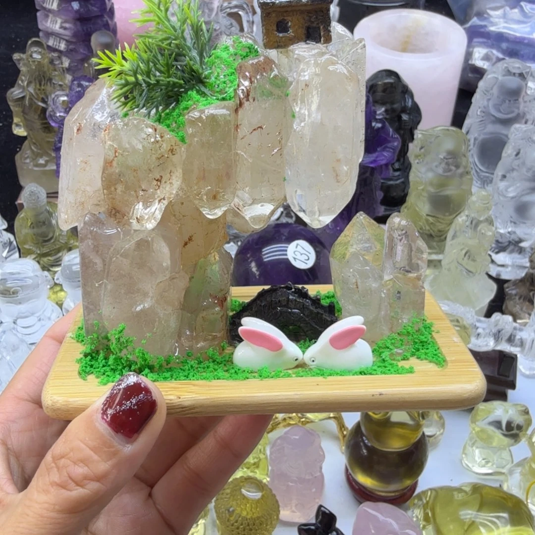 水晶未镶嵌珠宝半成品