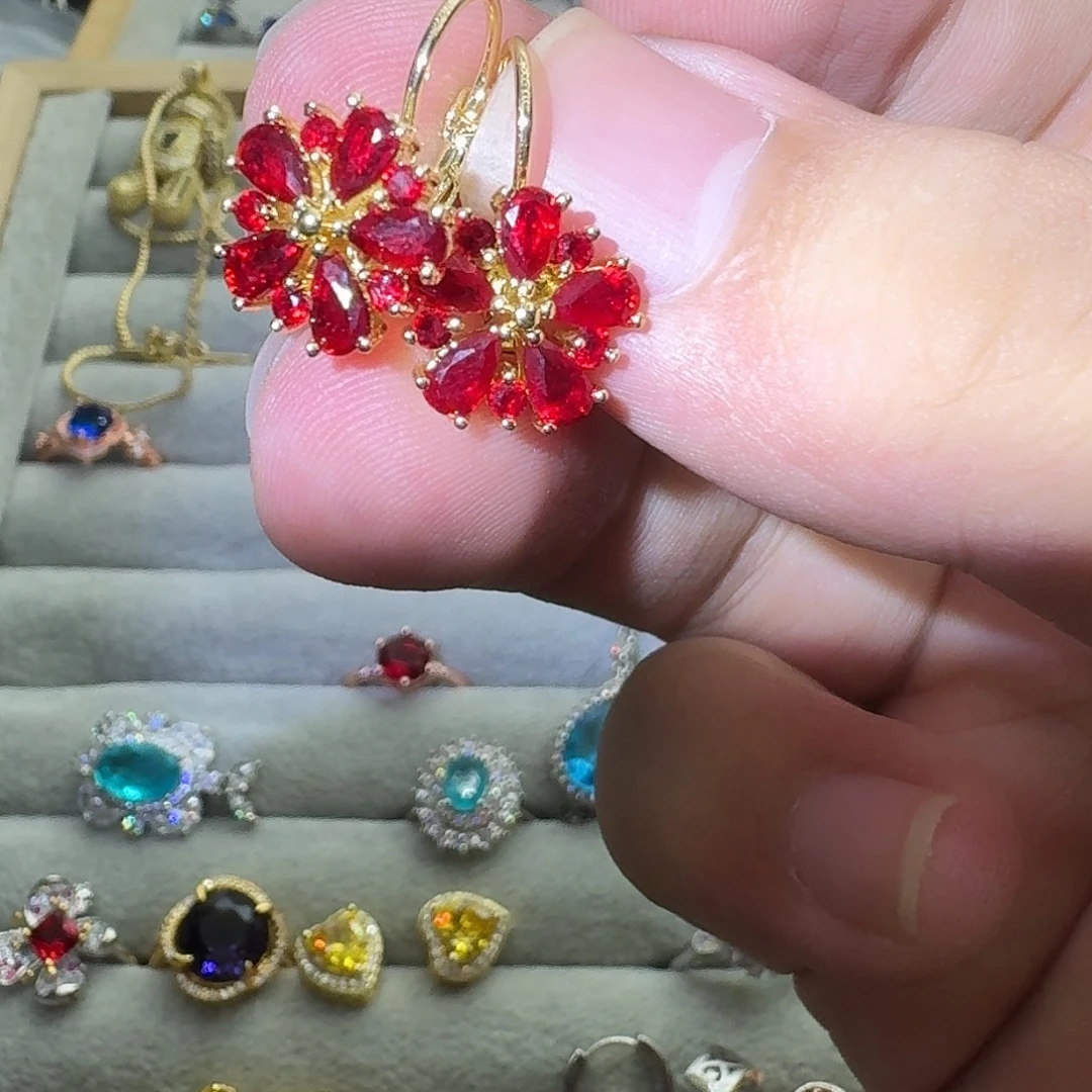 银S925镶嵌戒指水晶