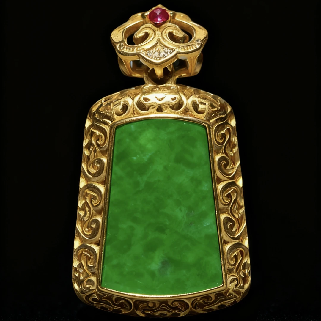 【福禄寿喜】天然缅甸翡翠a货s925银方形无事牌吊坠10070多样性发一