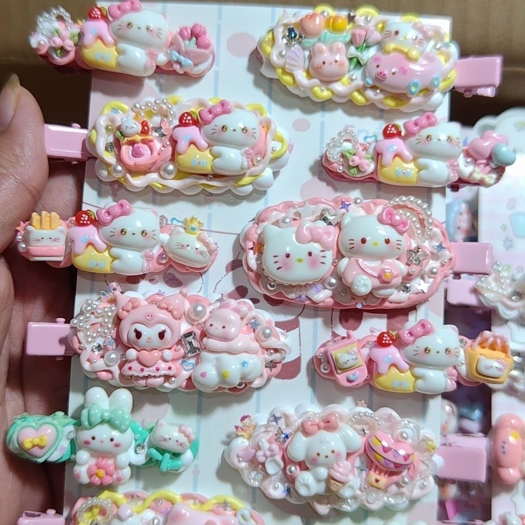 男女通用少女风卡通风可爱风发夹小女孩头饰手工韩系