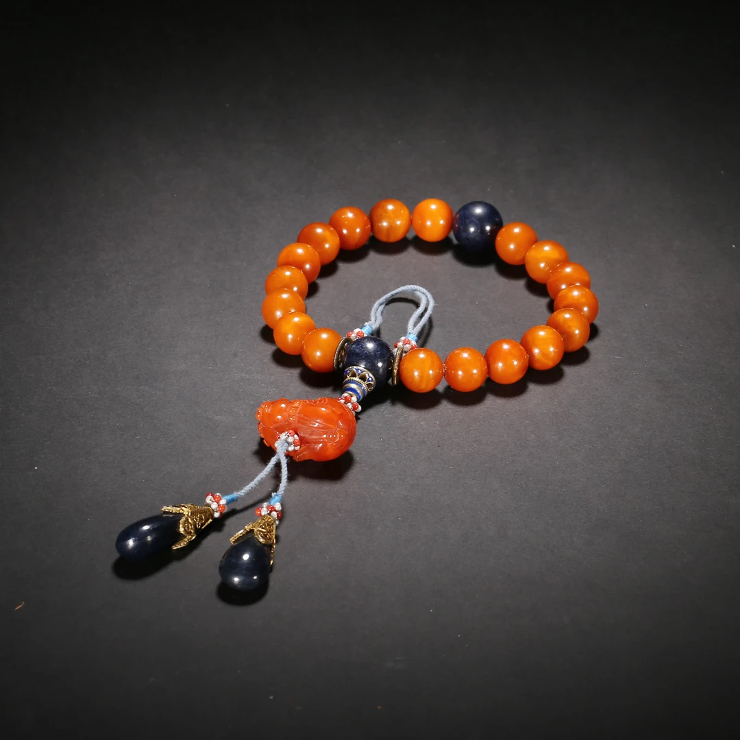 民国*蜜蜡手持/15XQ4157/蜜蜡【北京文博】