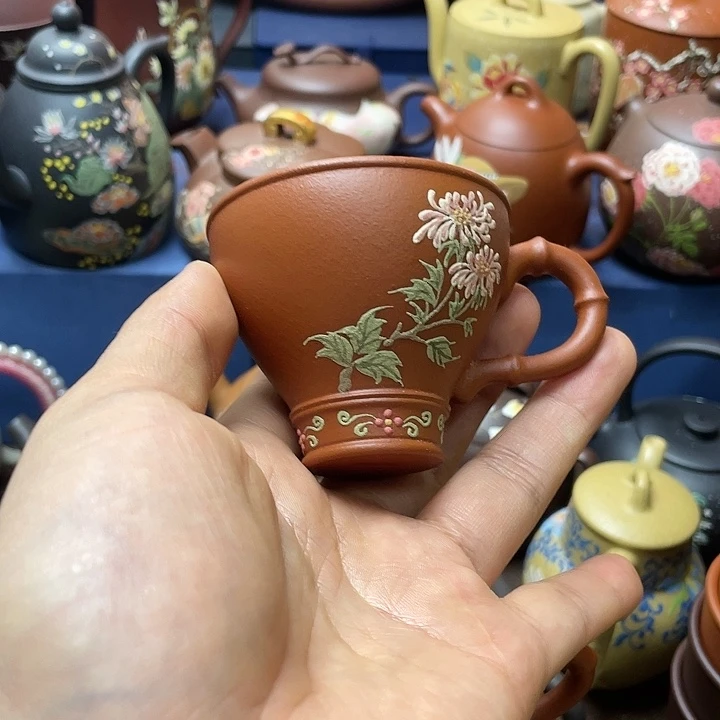 紫砂茶杯紫砂主人杯80cc