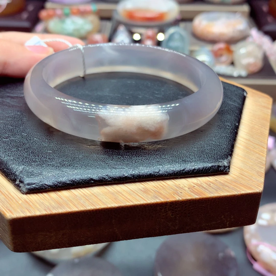 【闪购商品】玛瑙/玉髓手镯2未镶嵌微*