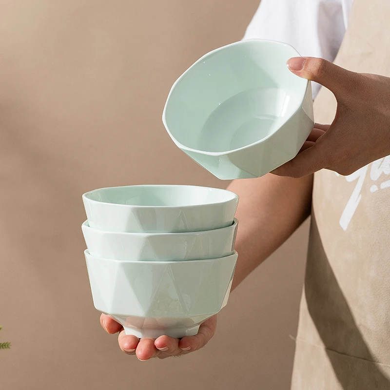碗家用新款陶瓷纯色饭碗餐具创意吃饭碗酸奶碗专用小号汤面碗套装