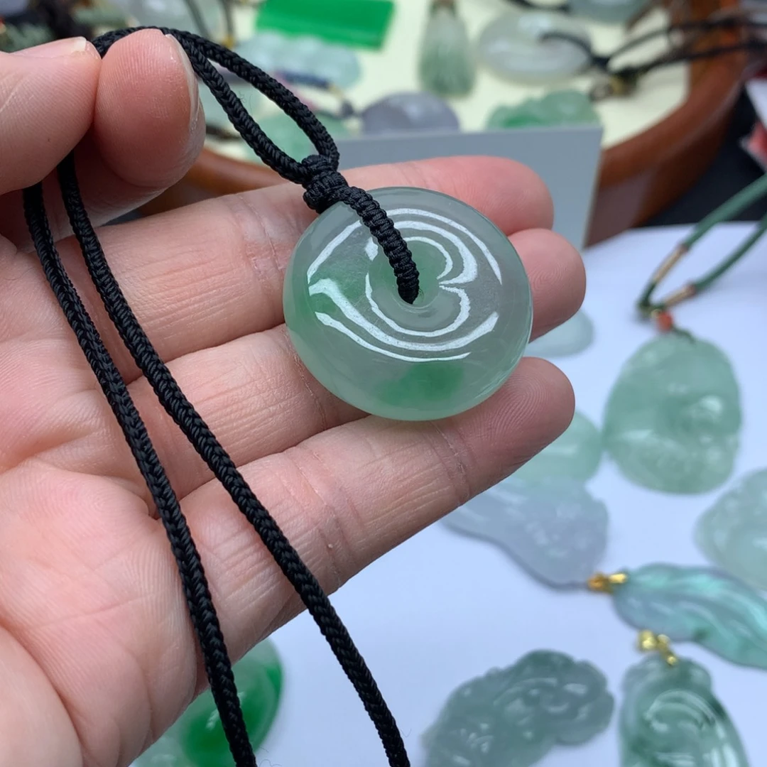 用***5高端定制平安扣吊坠